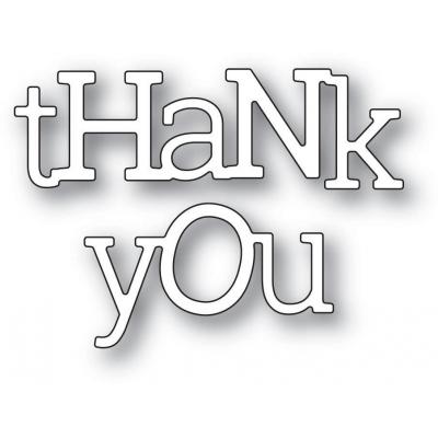 Poppystamps Metal Dies - Playful Thank You